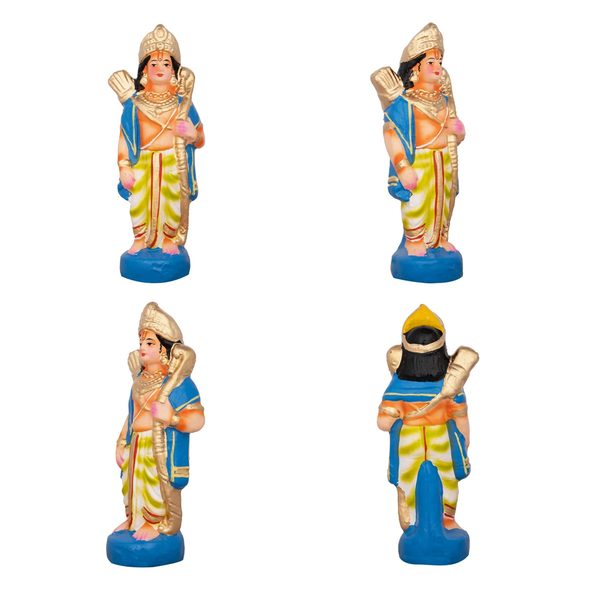 Seetha Kalyanam Clay Golu Bommai Set - 9 x 3 Inches | Giri Golu Doll/ Navaratri Golu Bomma/Gombe/Bommai - Image 11