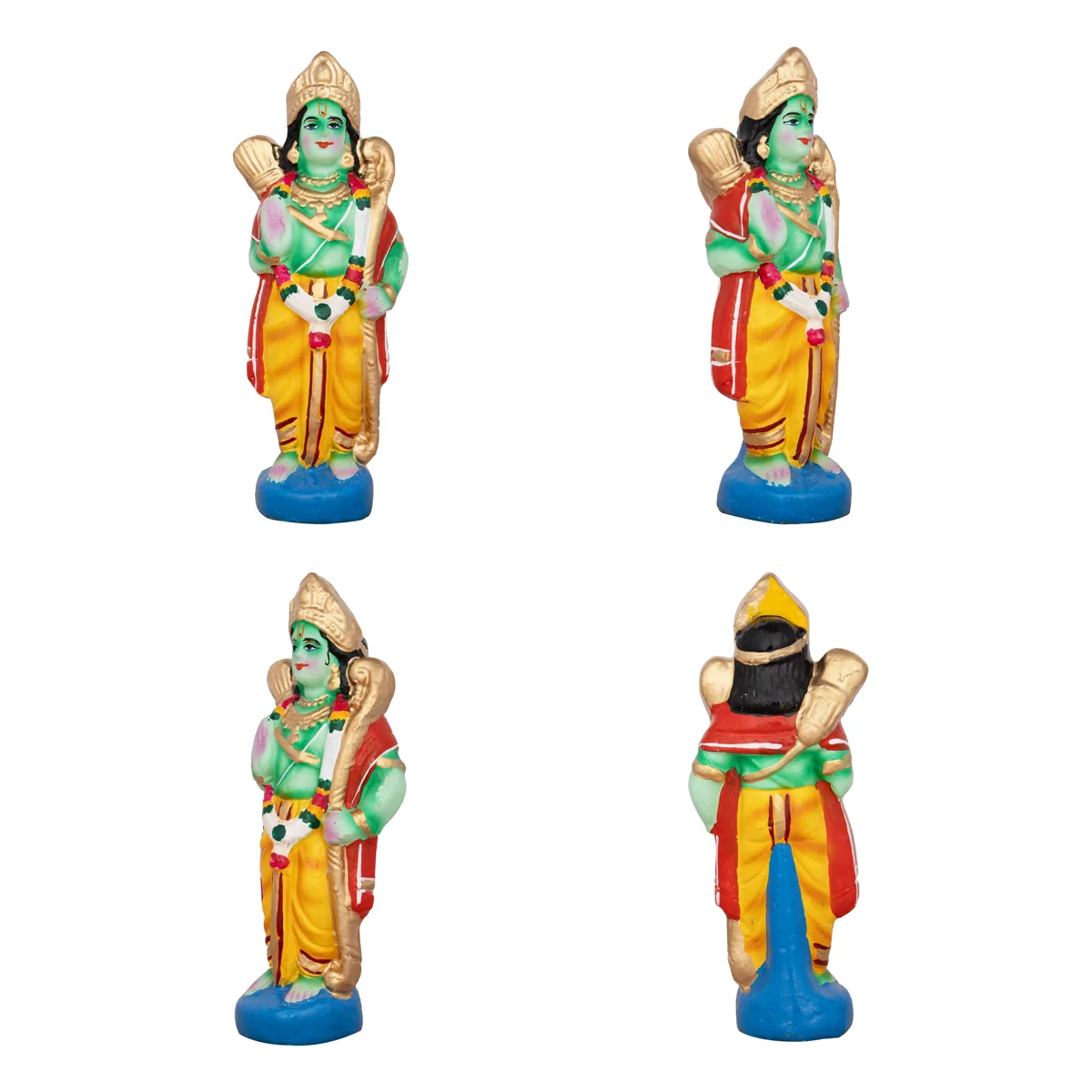 Seetha Kalyanam Clay Golu Bommai Set - 9 x 3 Inches | Giri Golu Doll/ Navaratri Golu Bomma/Gombe/Bommai - Image 6