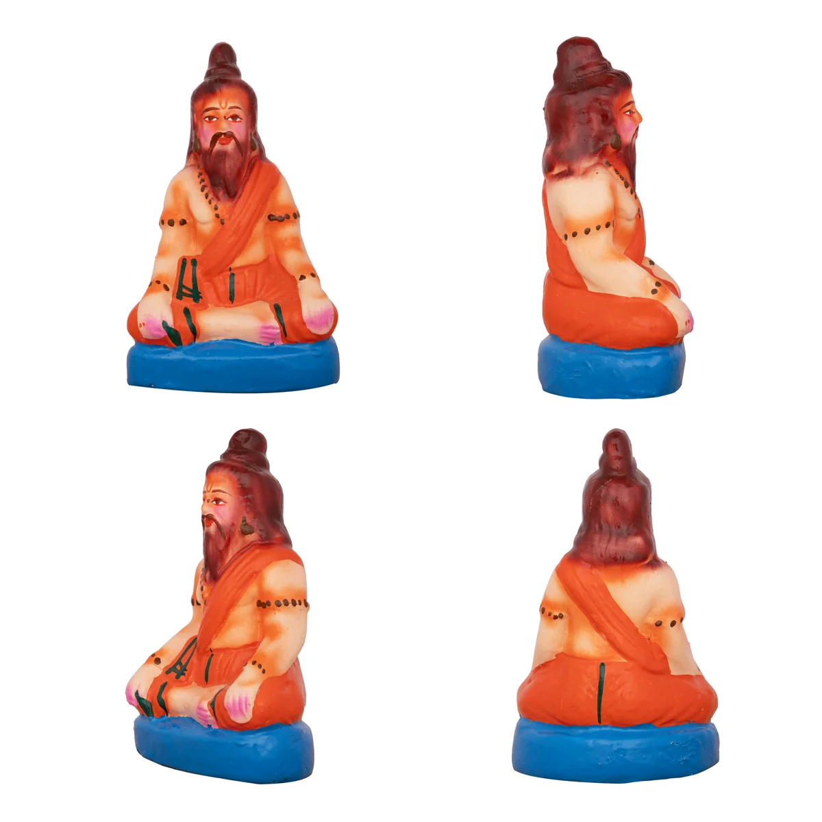 Seetha Kalyanam Clay Golu Bommai Set - 9 x 3 Inches | Giri Golu Doll/ Navaratri Golu Bomma/Gombe/Bommai - Image 7