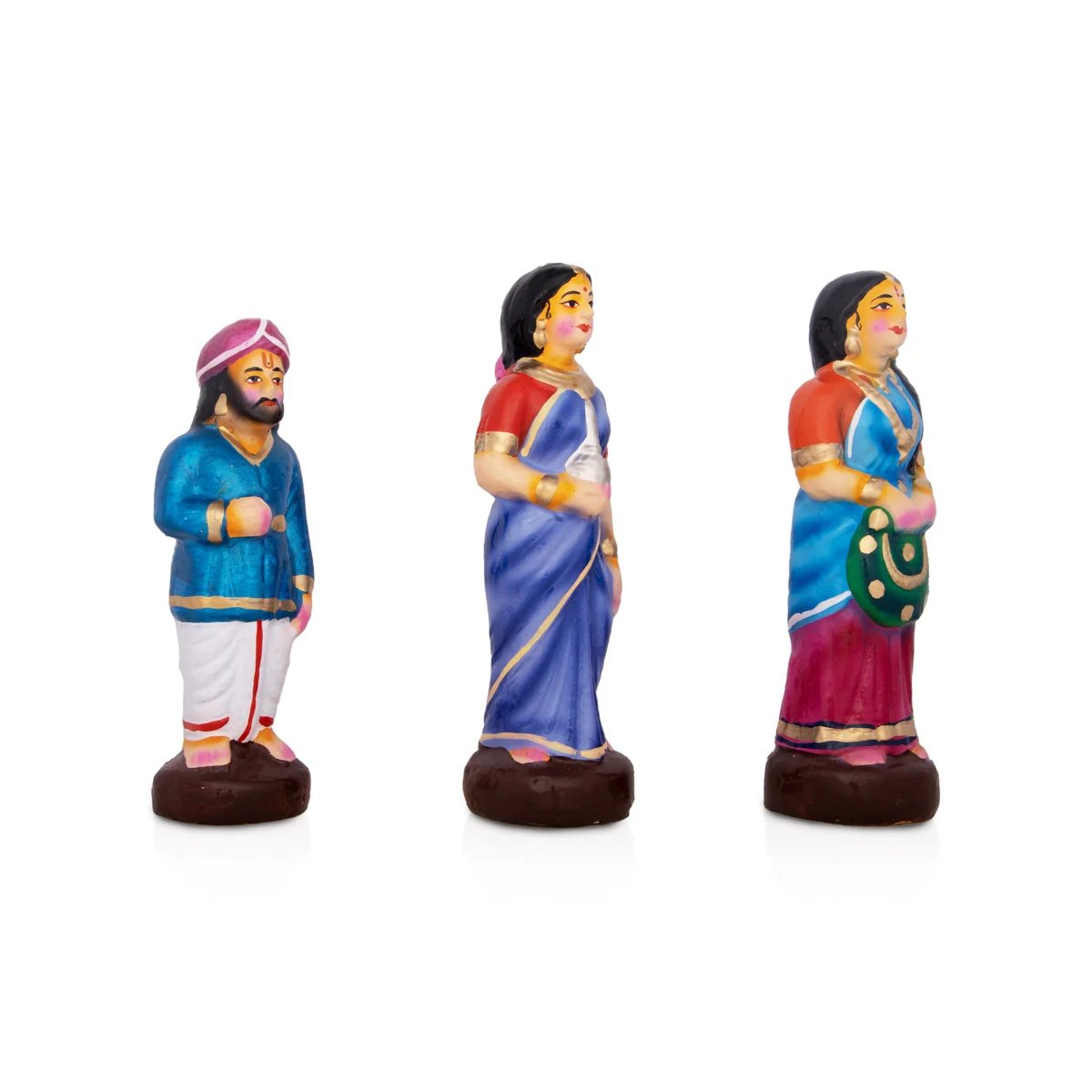 Seetha Swayamvaram Clay Golu Bommai Set - 8.5 x 6 Inches | Giri Golu Doll/ Navaratri Golu Bomma/Gombe/Bommai - Image 11