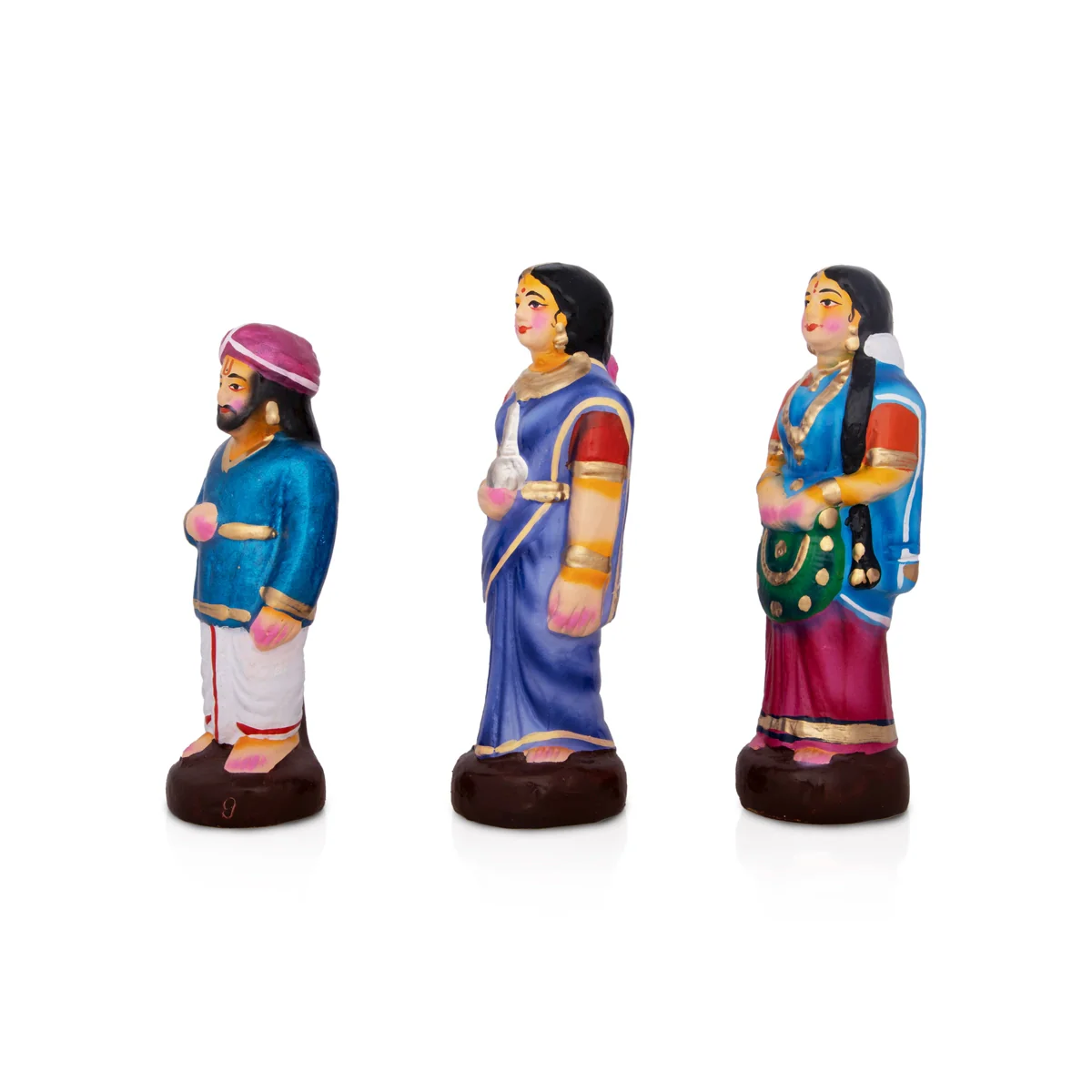 Seetha Swayamvaram Clay Golu Bommai Set - 8.5 x 6 Inches | Giri Golu Doll/ Navaratri Golu Bomma/Gombe/Bommai - Image 14