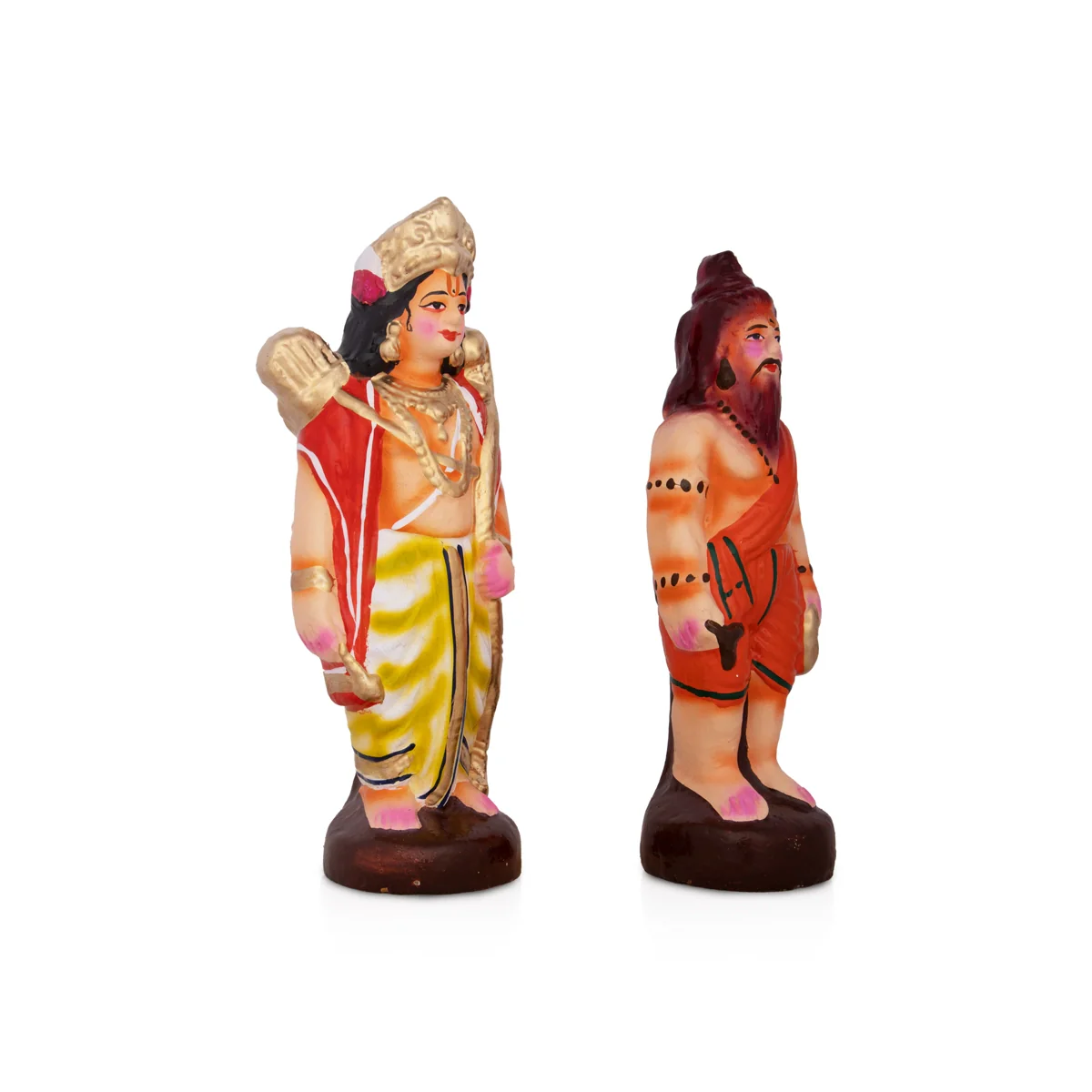 Seetha Swayamvaram Clay Golu Bommai Set - 8.5 x 6 Inches | Giri Golu Doll/ Navaratri Golu Bomma/Gombe/Bommai - Image 16