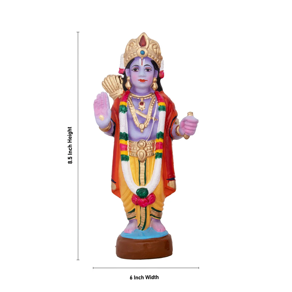 Seetha Swayamvaram Clay Golu Bommai Set - 8.5 x 6 Inches | Giri Golu Doll/ Navaratri Golu Bomma/Gombe/Bommai - Image 4