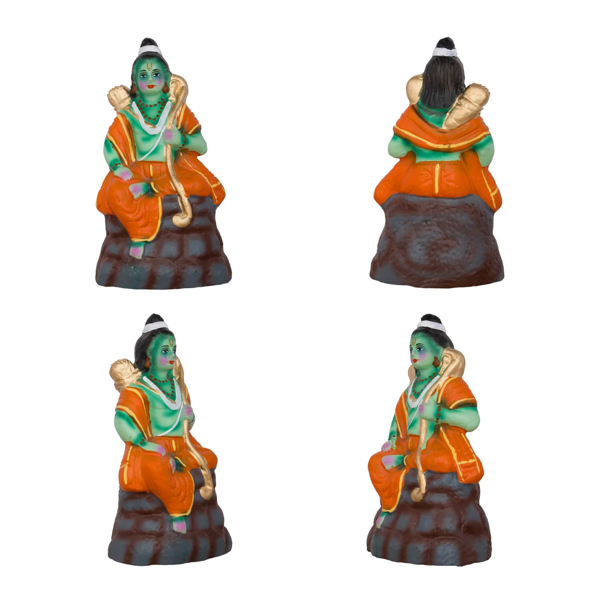 Seethaiyai Kanden Clay Golu Bommai Set - 7 x 4 Inches | Giri Golu Doll/ Navaratri Golu Bomma/Gombe/Bommai - Image 3