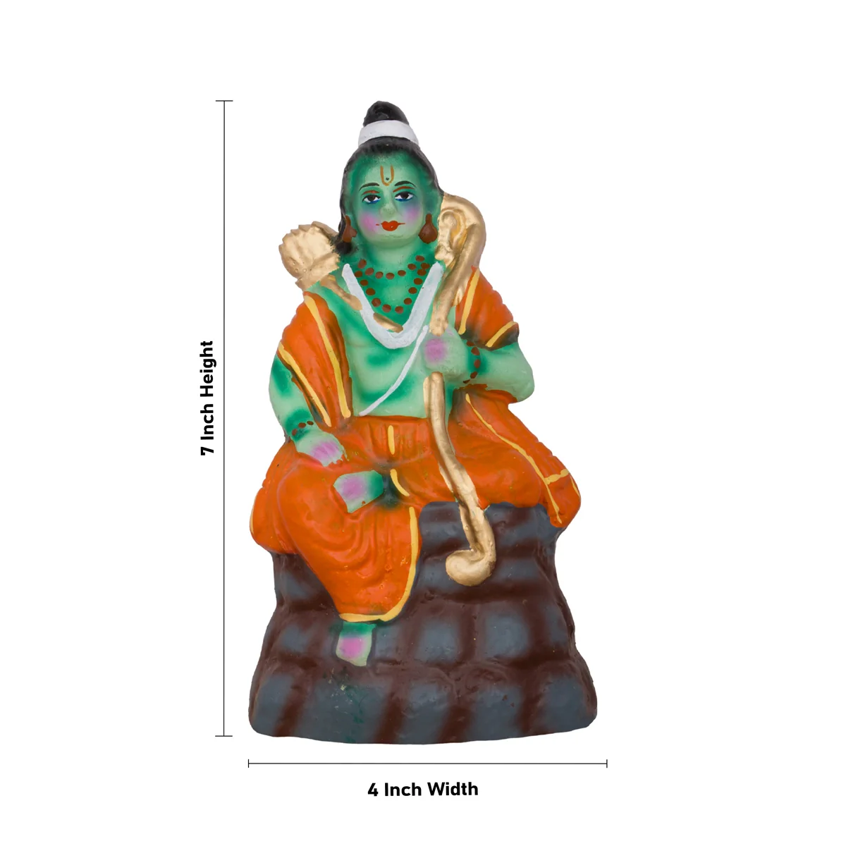 Seethaiyai Kanden Clay Golu Bommai Set - 7 x 4 Inches | Giri Golu Doll/ Navaratri Golu Bomma/Gombe/Bommai - Image 8