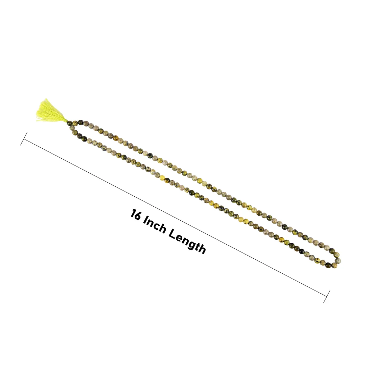 Serpentine Mala - 16 Inches | Gemstone Mala/ Crystal Mala for Meditation - Image 3