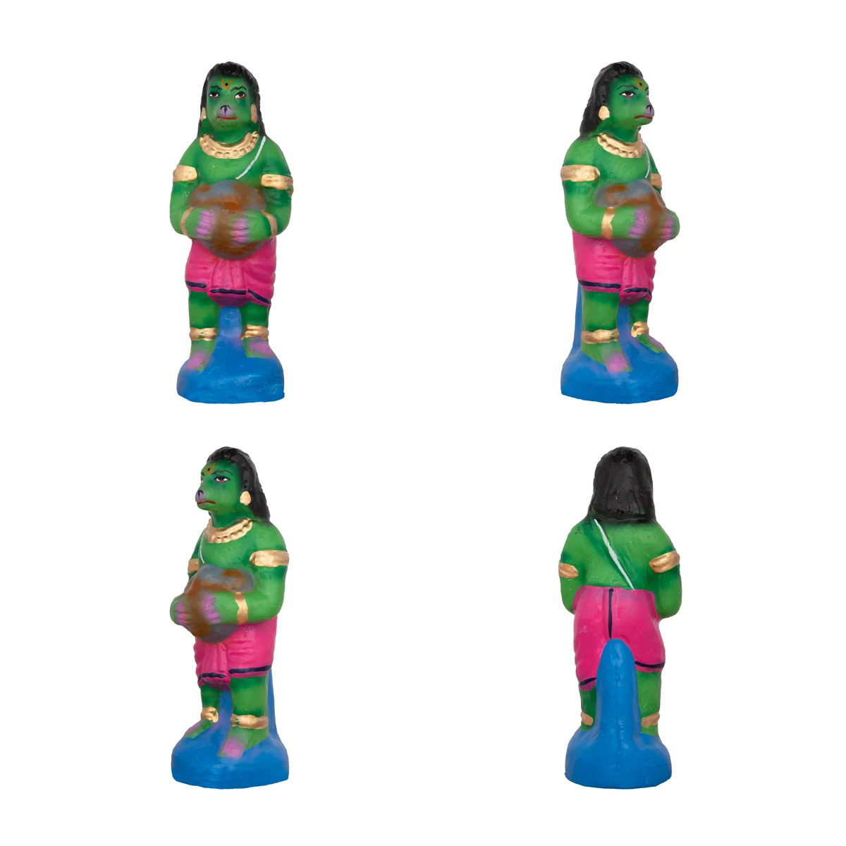 Sethu Panthanam Clay Golu Bommai Set - 8 x 4.5 Inches | Giri Golu Doll/ Navaratri Golu Bomma/Gombe/Bommai - Image 11