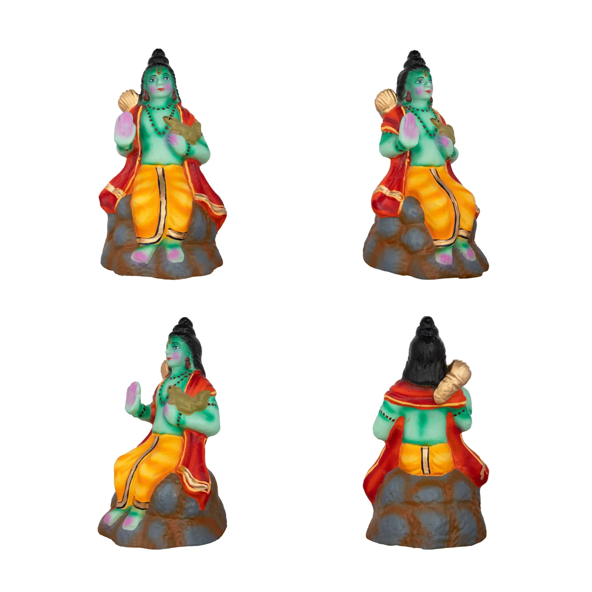 Sethu Panthanam Clay Golu Bommai Set - 8 x 4.5 Inches | Giri Golu Doll/ Navaratri Golu Bomma/Gombe/Bommai - Image 6