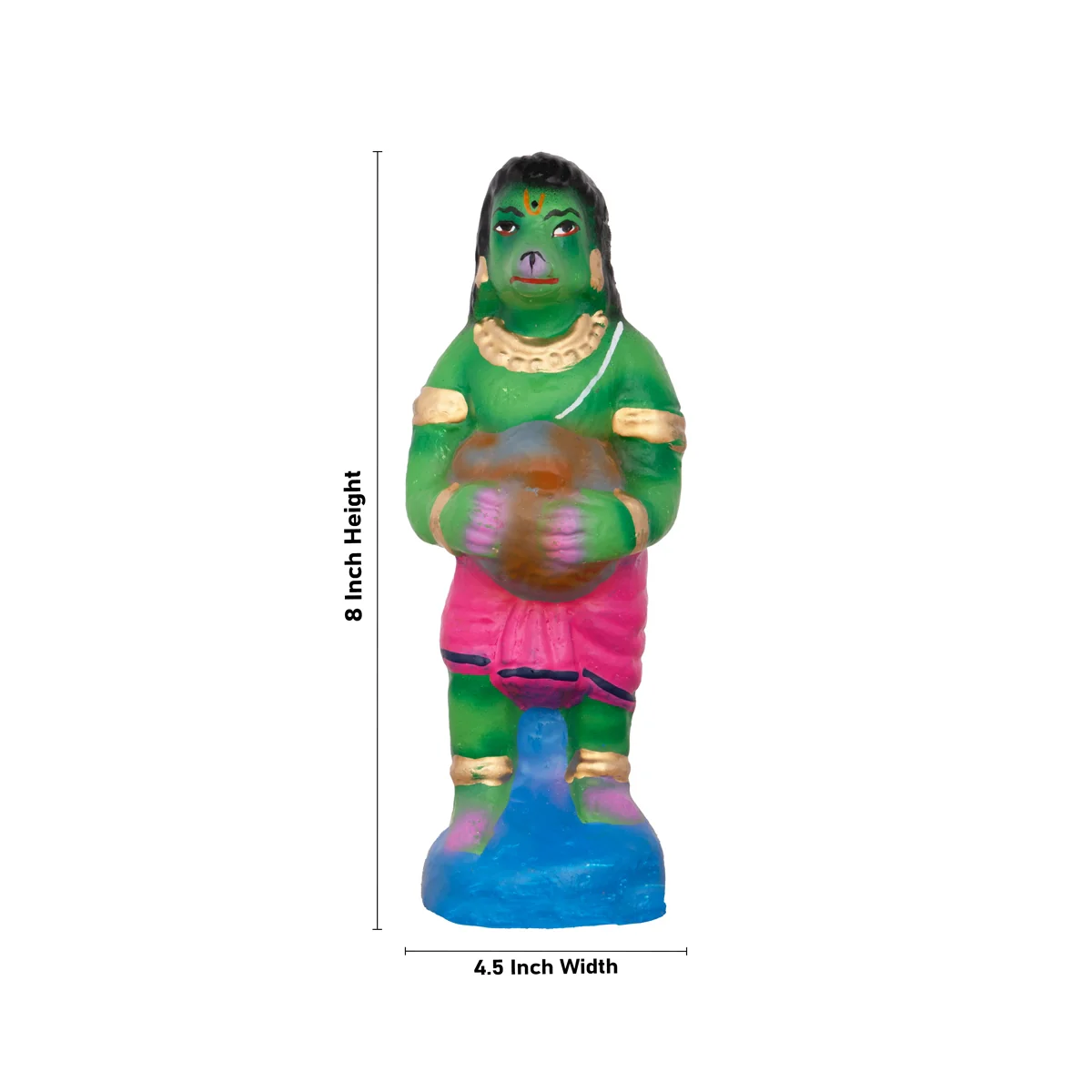 Sethu Panthanam Clay Golu Bommai Set - 8 x 4.5 Inches | Giri Golu Doll/ Navaratri Golu Bomma/Gombe/Bommai - Image 8