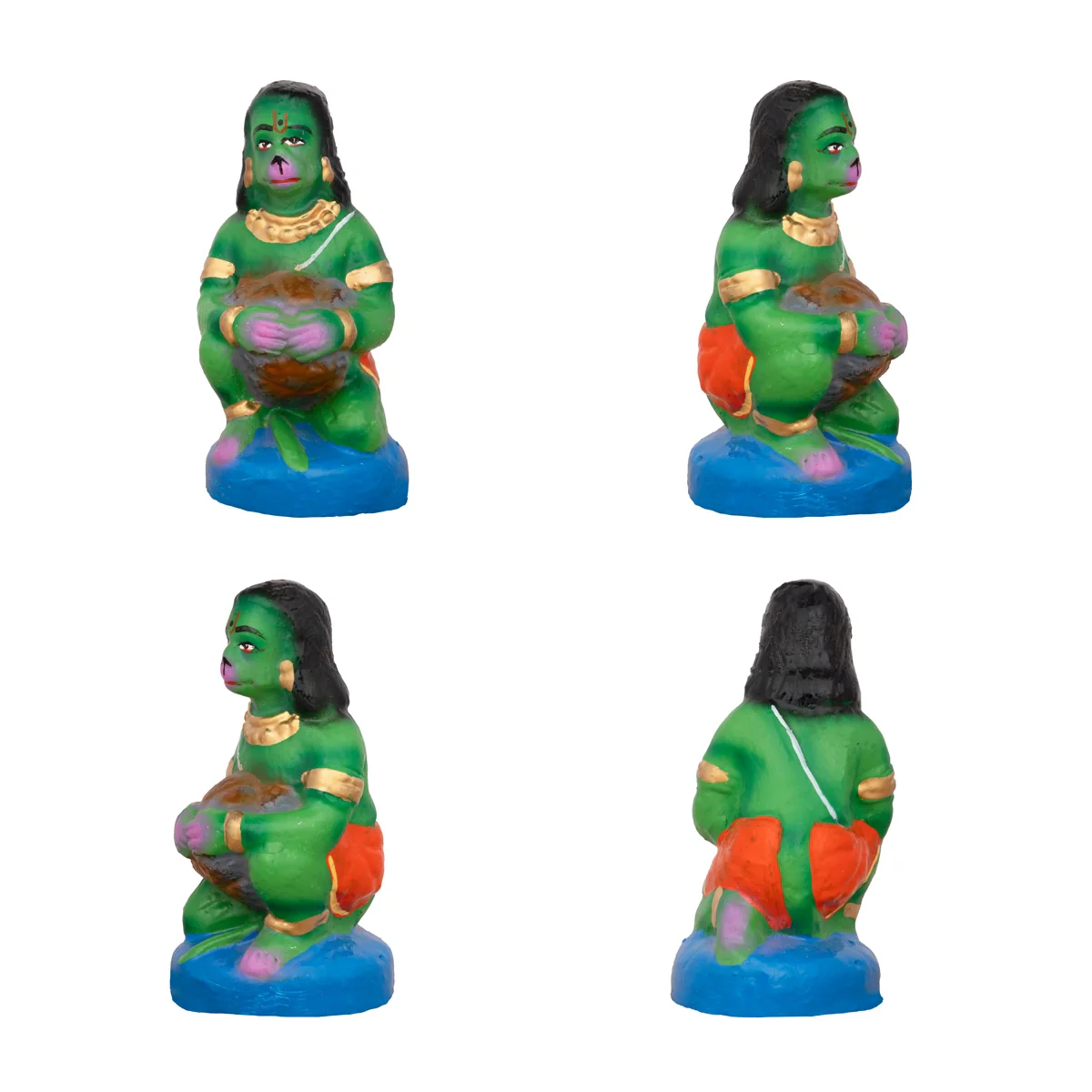 Sethu Panthanam Clay Golu Bommai Set - 8 x 4.5 Inches | Giri Golu Doll/ Navaratri Golu Bomma/Gombe/Bommai - Image 9