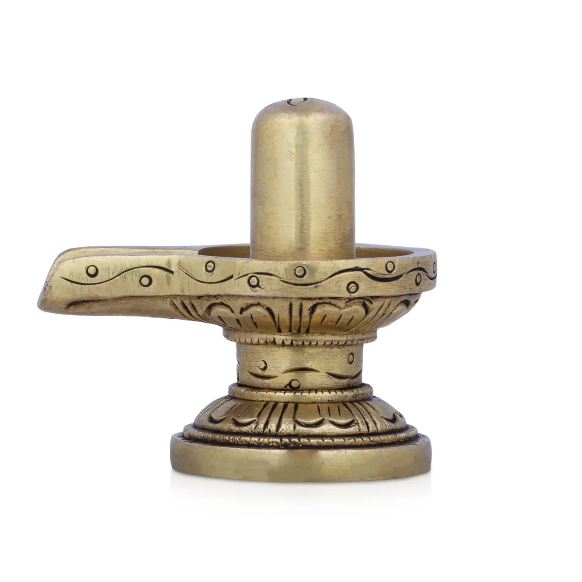 Shiv Ling Murti - 2.5 x 3 Inches | Antique Brass Idol/ Shiva Lingam Statue for Pooja/ 320 Gms Approx - Image 3