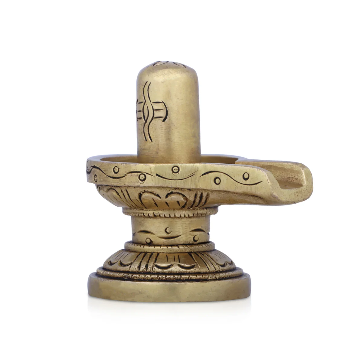 Shiv Ling Murti - 2.5 x 3 Inches | Antique Brass Idol/ Shiva Lingam Statue for Pooja/ 320 Gms Approx - Image 5