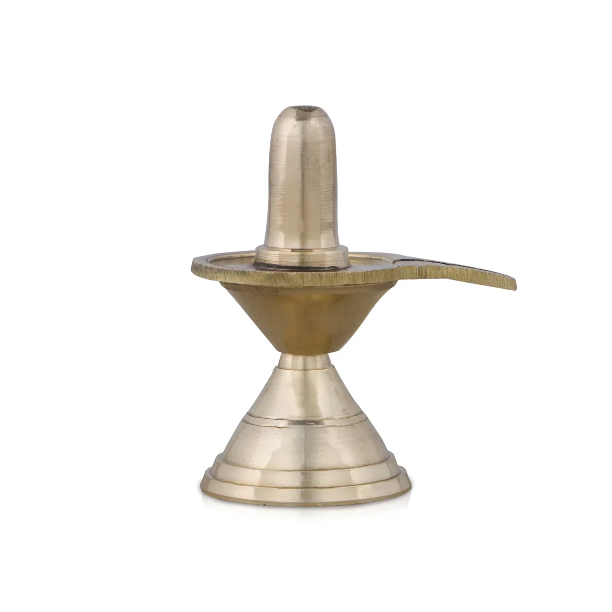 Shiv Ling Murti - 3 x 2.75 Inches | Brass Statue/ Shivalinga Statue for Pooja/ 125 Gms Approx
