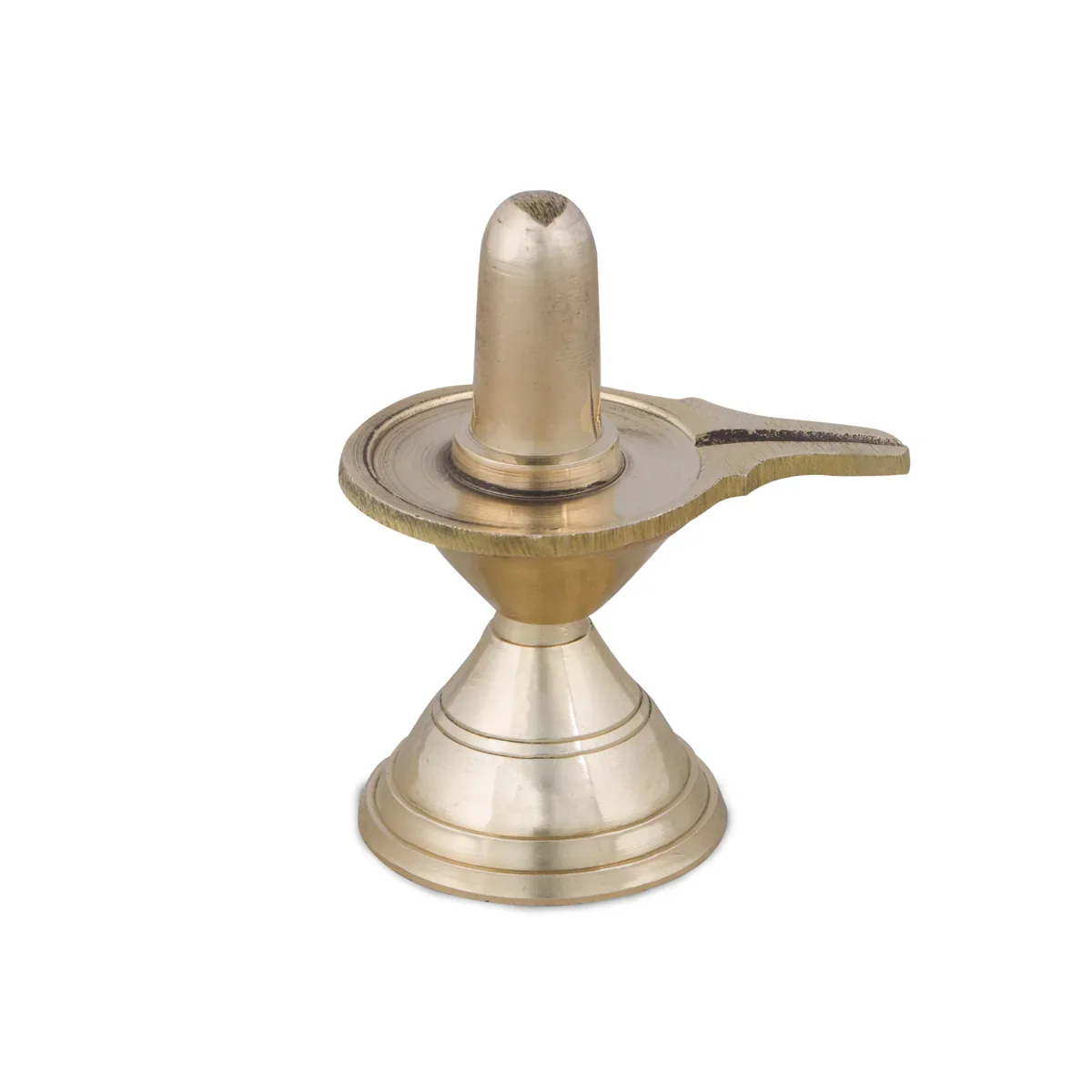 Shiv Ling Murti - 3 x 2.75 Inches | Brass Statue/ Shivalinga Statue for Pooja/ 125 Gms Approx - Image 2