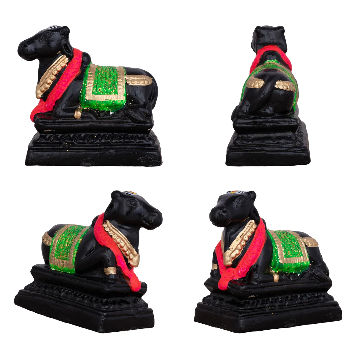 Shiv Ling Murti Annabhishekam Clay Golu Bommai Set - 8 X 3 Inches | Navaratri Golu Gombe/ Giri Golu Doll - Image 2