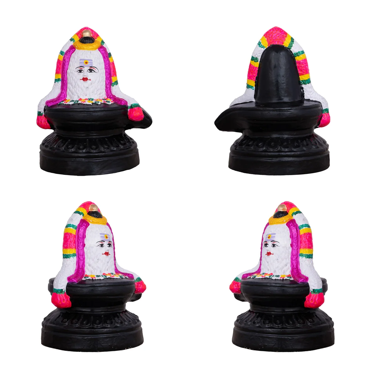 Shiv Ling Murti Annabhishekam Clay Golu Bommai Set - 8 X 3 Inches | Navaratri Golu Gombe/ Giri Golu Doll - Image 3