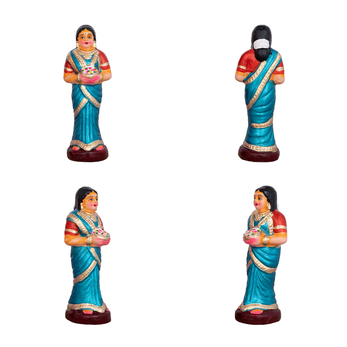 Shiv Ling Murti Annabhishekam Clay Golu Bommai Set - 8 X 3 Inches | Navaratri Golu Gombe/ Giri Golu Doll - Image 4