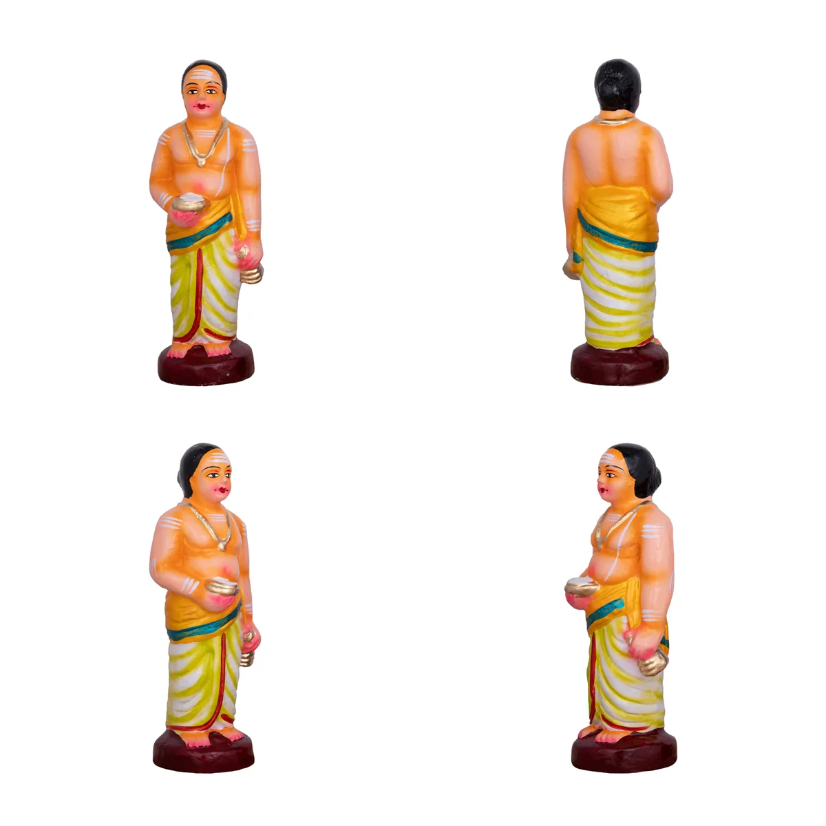 Shiv Ling Murti Annabhishekam Clay Golu Bommai Set - 8 X 3 Inches | Navaratri Golu Gombe/ Giri Golu Doll - Image 6