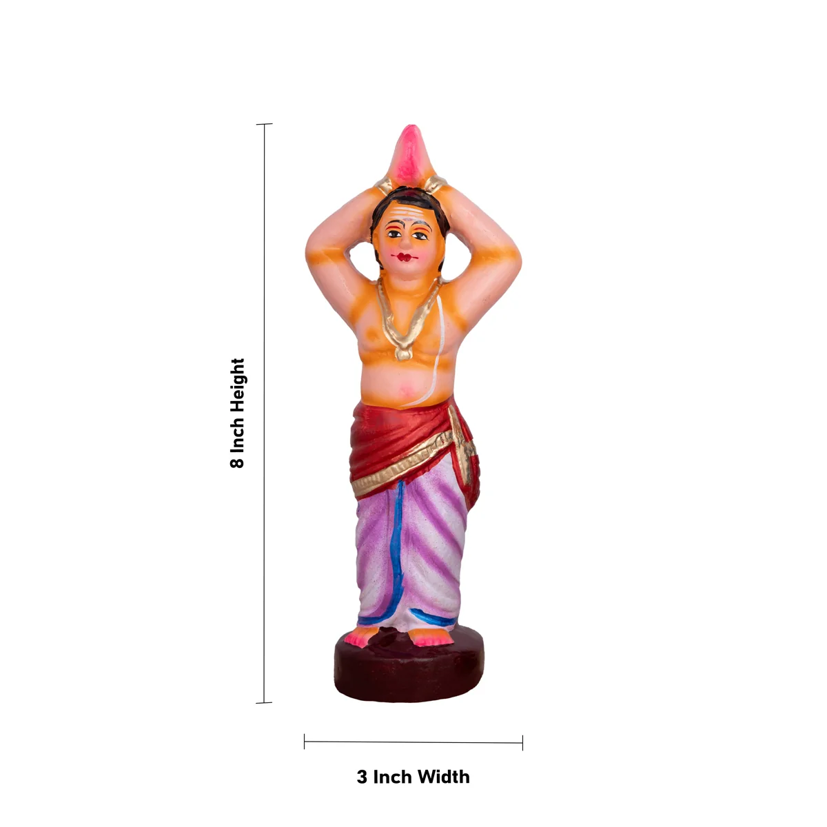 Shiv Ling Murti Annabhishekam Clay Golu Bommai Set - 8 X 3 Inches | Navaratri Golu Gombe/ Giri Golu Doll - Image 8