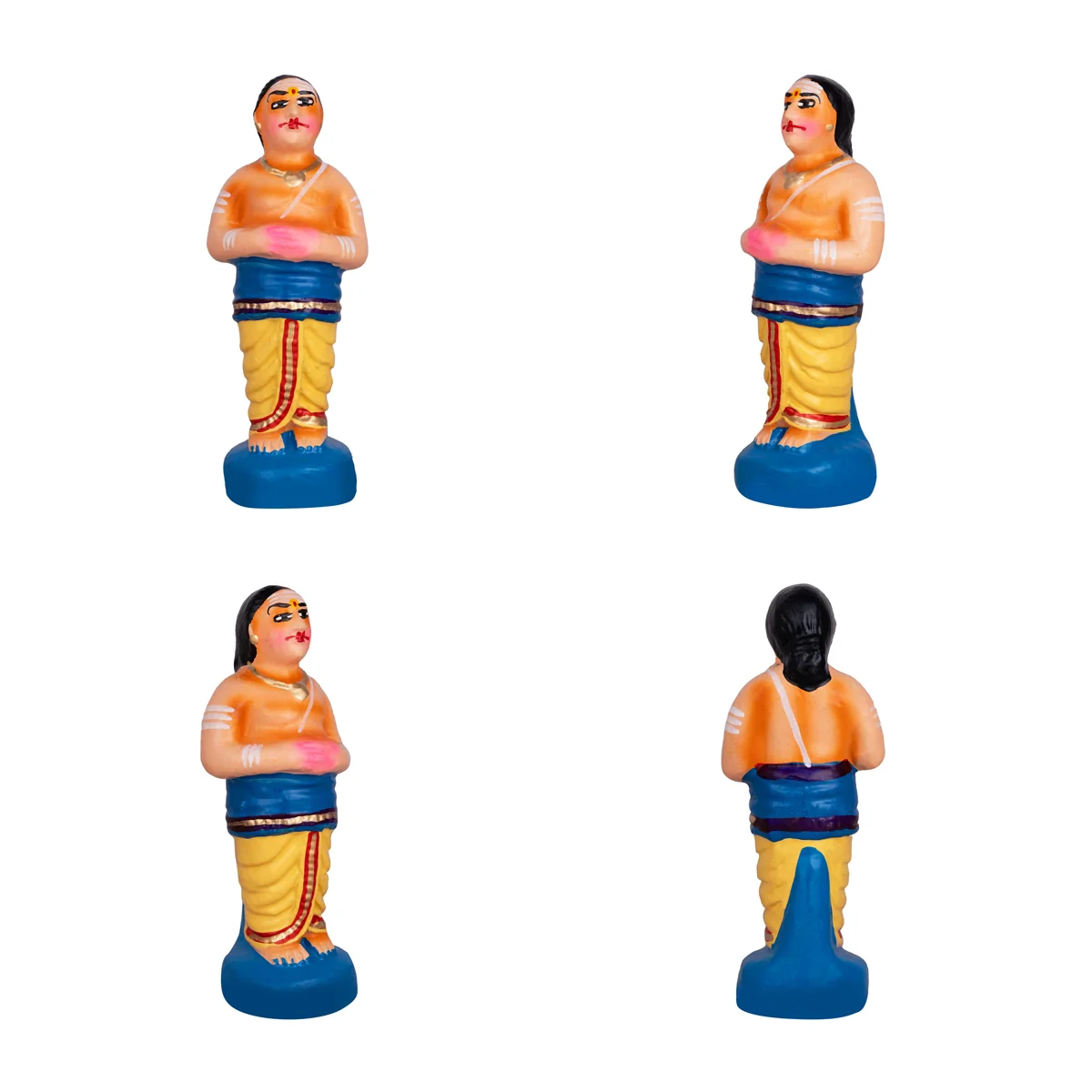 Shiv Ling Murti Pradosham Clay Golu Bommai Set - 11 X 7 Inches | Navaratri Golu Gombe/ Giri Golu Doll - Image 10