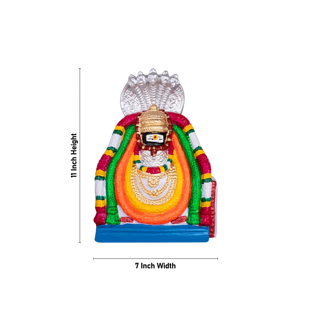 Shiv Ling Murti Pradosham Clay Golu Bommai Set - 11 X 7 Inches | Navaratri Golu Gombe/ Giri Golu Doll - Image 8
