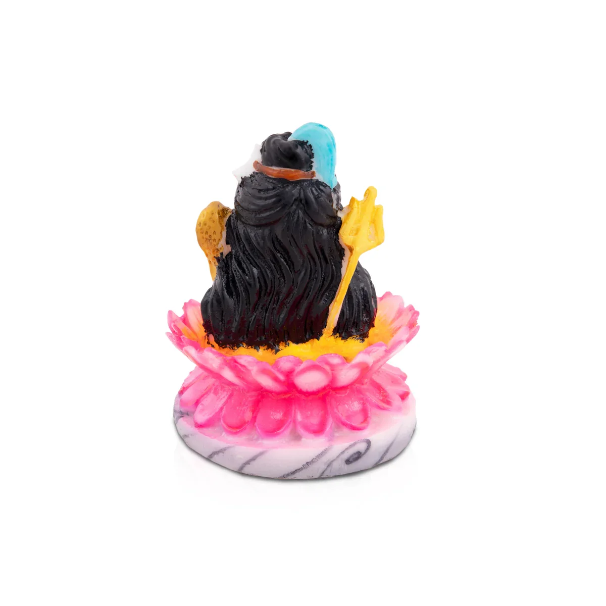 Shiva Bust - 4 x 3 Inches | Adiyogi Idol/ Marble Dust Shivan Statue for Pooja - Image 4