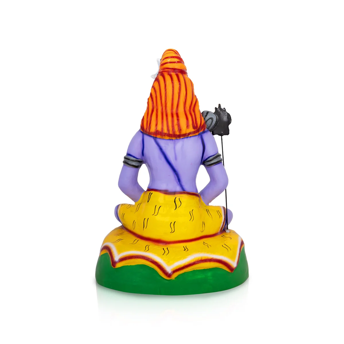 Shiva Statue Paper Mache Golu Bommai - 18 X 11 Inches | Giri Golu Doll/ Navaratri Gombe/ Navratri Decor - Image 5
