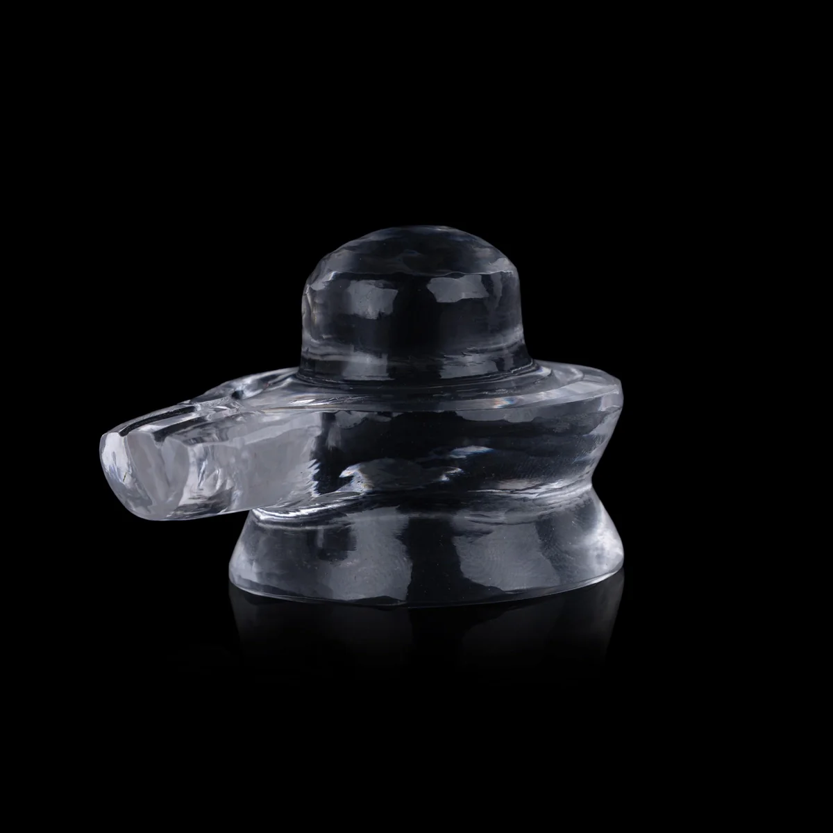 Spatika Lingam - 1.25 x 1.5 Inches | Spatika Shiva Lingam/ Sphatika Shivling For Pooja And Worship - Image 2