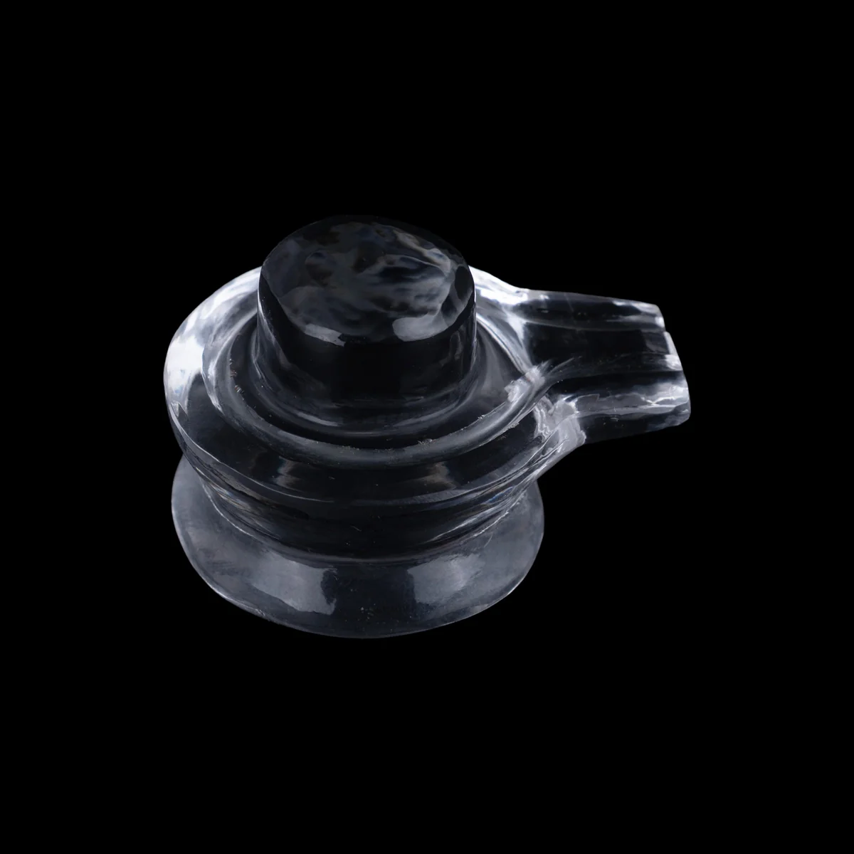 Spatika Lingam - 1.25 x 1.5 Inches | Spatika Shiva Lingam/ Sphatika Shivling For Pooja And Worship - Image 3