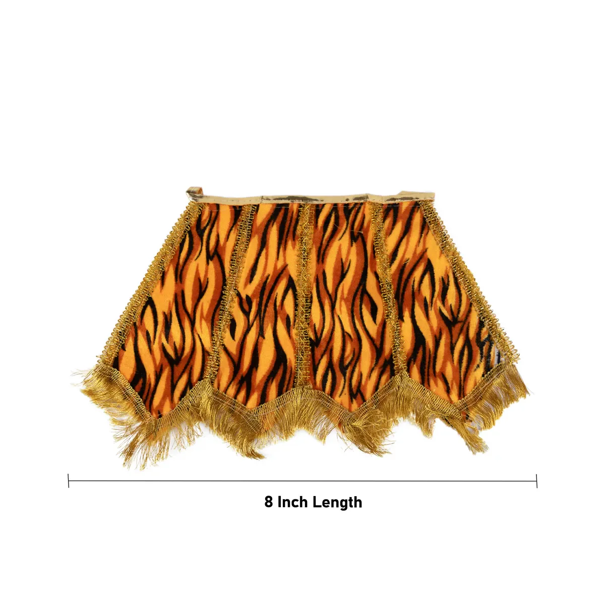 Shivan Dress - 8 Inches | Tiger Print Lord Shiva Dress/ Mahadev Vastra for Shivling Idol - Image 3
