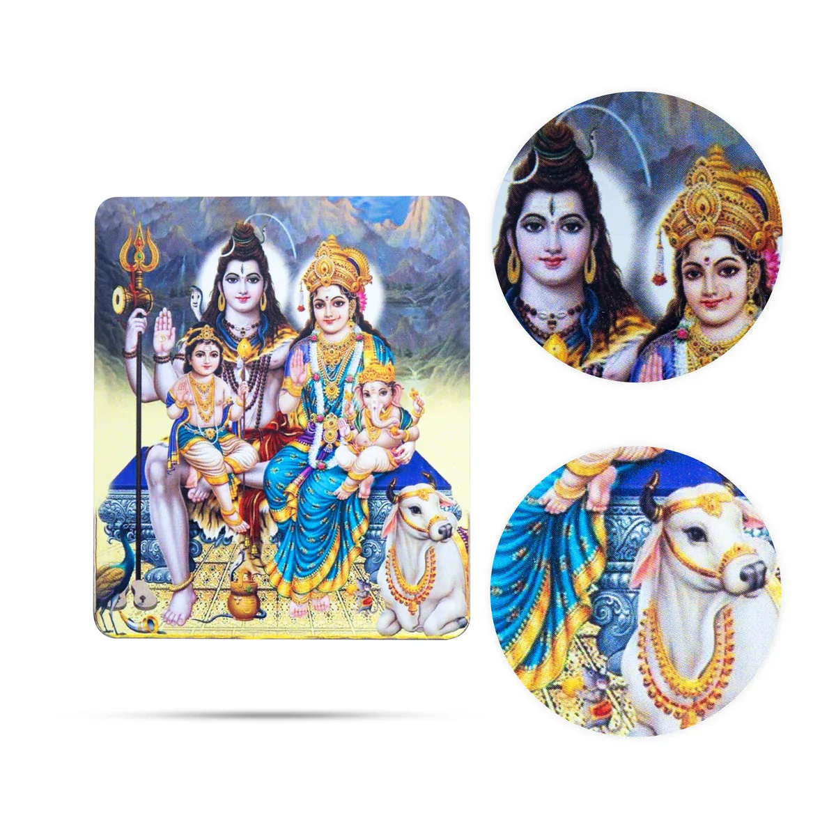 Shivan Family Fridge Magnet - Single Layer - 3 Inch - Image 2