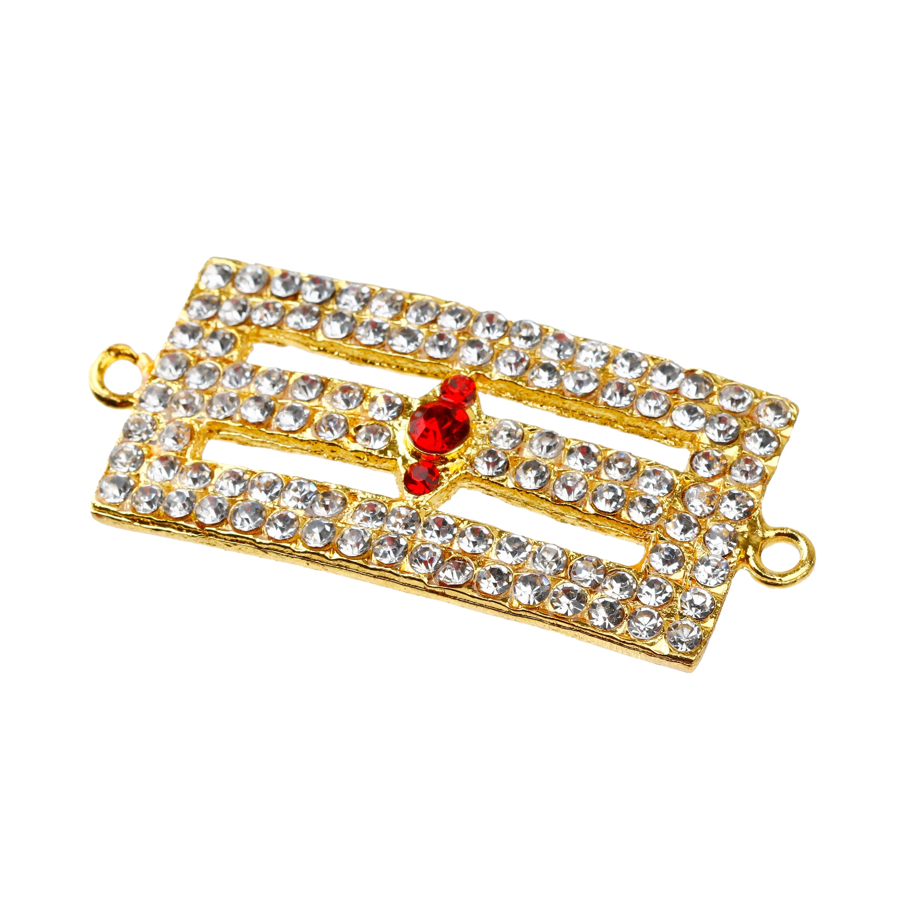 Shivan Vibuthi Pattai - 1.25 x 2.5 Inches | Vibhuti Pattai/ Stone Tripundra Tilak for Deity Decor - Image 3