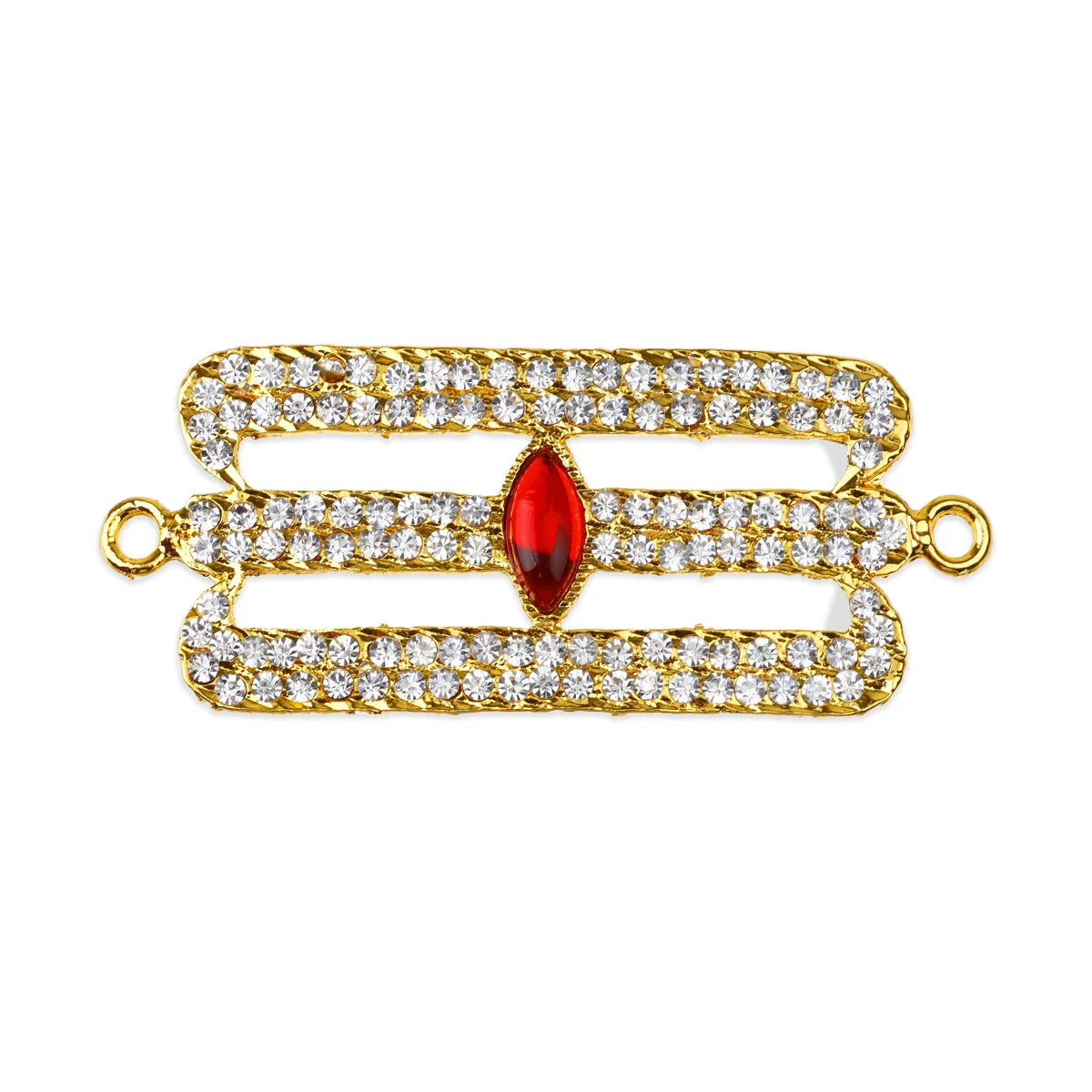 Shivan Vibuthi Pattai - 1.5 x 3.25 Inches | Vibhuti Pattai/ Stone Tripundra Tilak for Deity Decor