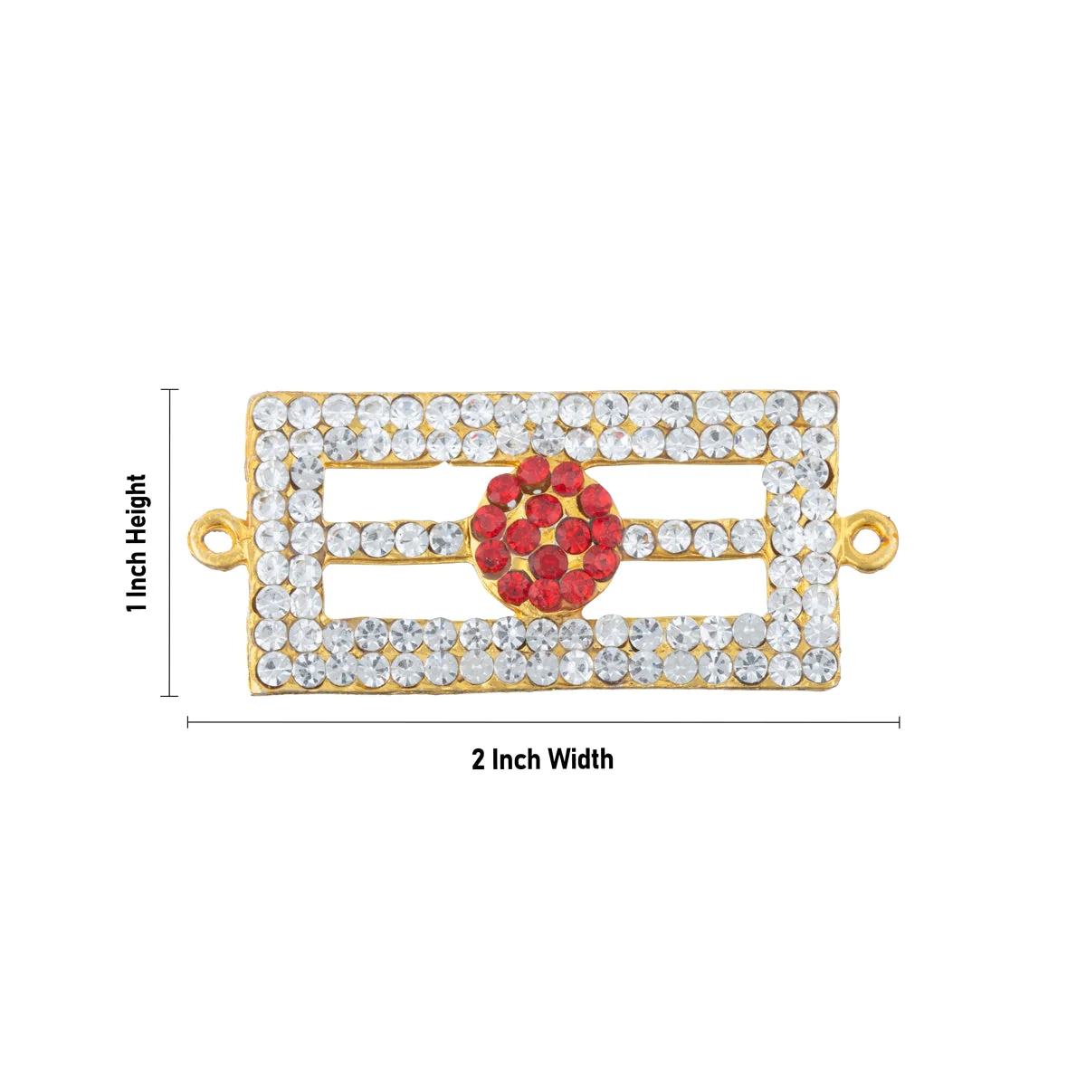 Shivan Vibuthi Pattai - 1 x 2 Inch | Vibhuti Pattai/ Stone Tripundra Tilak for Deity Decor - Image 3