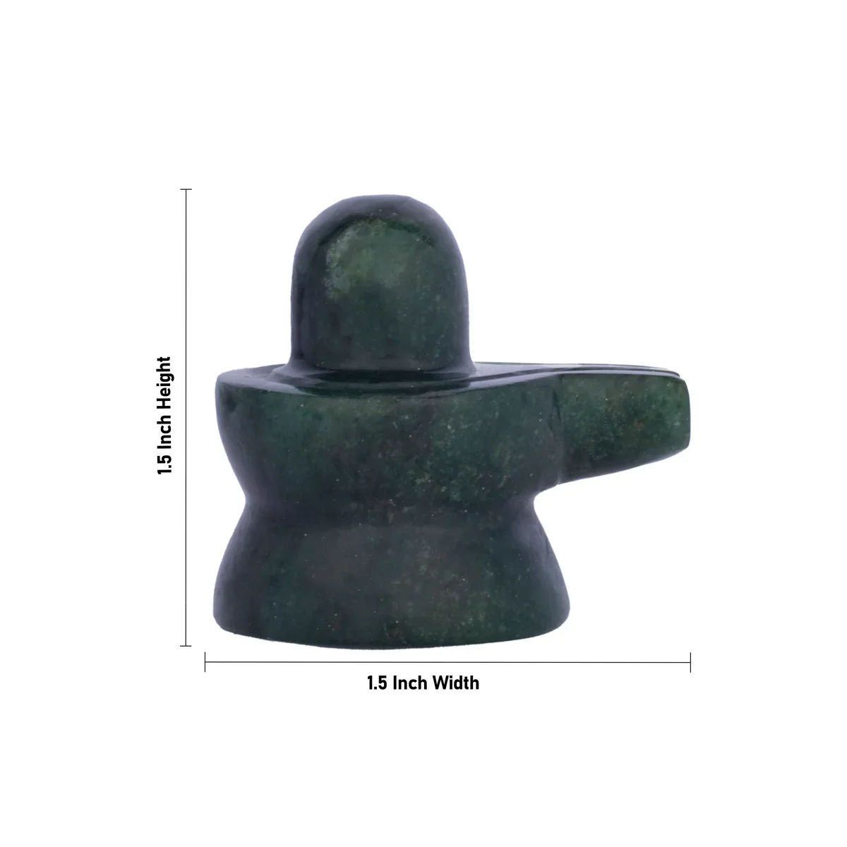 Shivling Idol - 1.5 x 1.5 Inches | Zade Shivling Statue/ Shiva Linga Idol for Pooja - Image 5