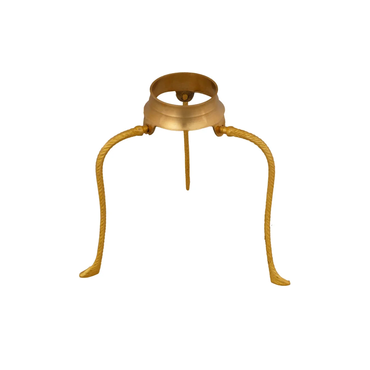 Shivling Jaladhari Stand - 3.5 X 3 Inches | Tripai Brass Stand/ Jaladhari Base/ Shivling Pooja Stand For Pooja - Image 5