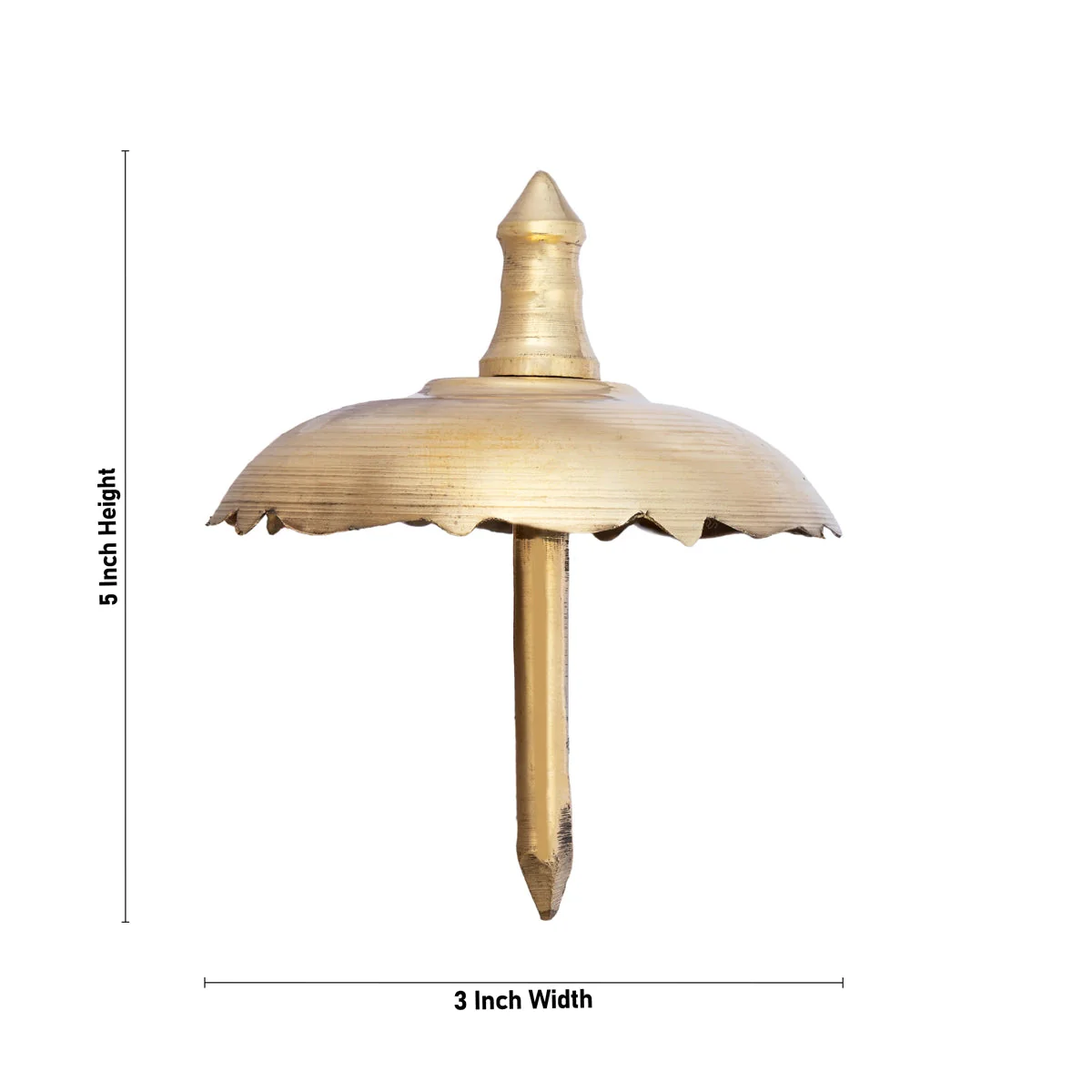 Shodashopachar Set - 5 x 3 Inches | Brass Sodasa/ Brass Shodasa Deepam For Shodashopachar Puja - Image 2