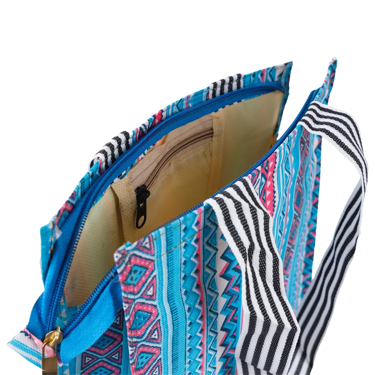 Shopping Bag With Zip - 11 X 10 X 3.5 Inches | Hand Bag/ Gift Bag For Daily Shopping And Return Gifts - Image 11