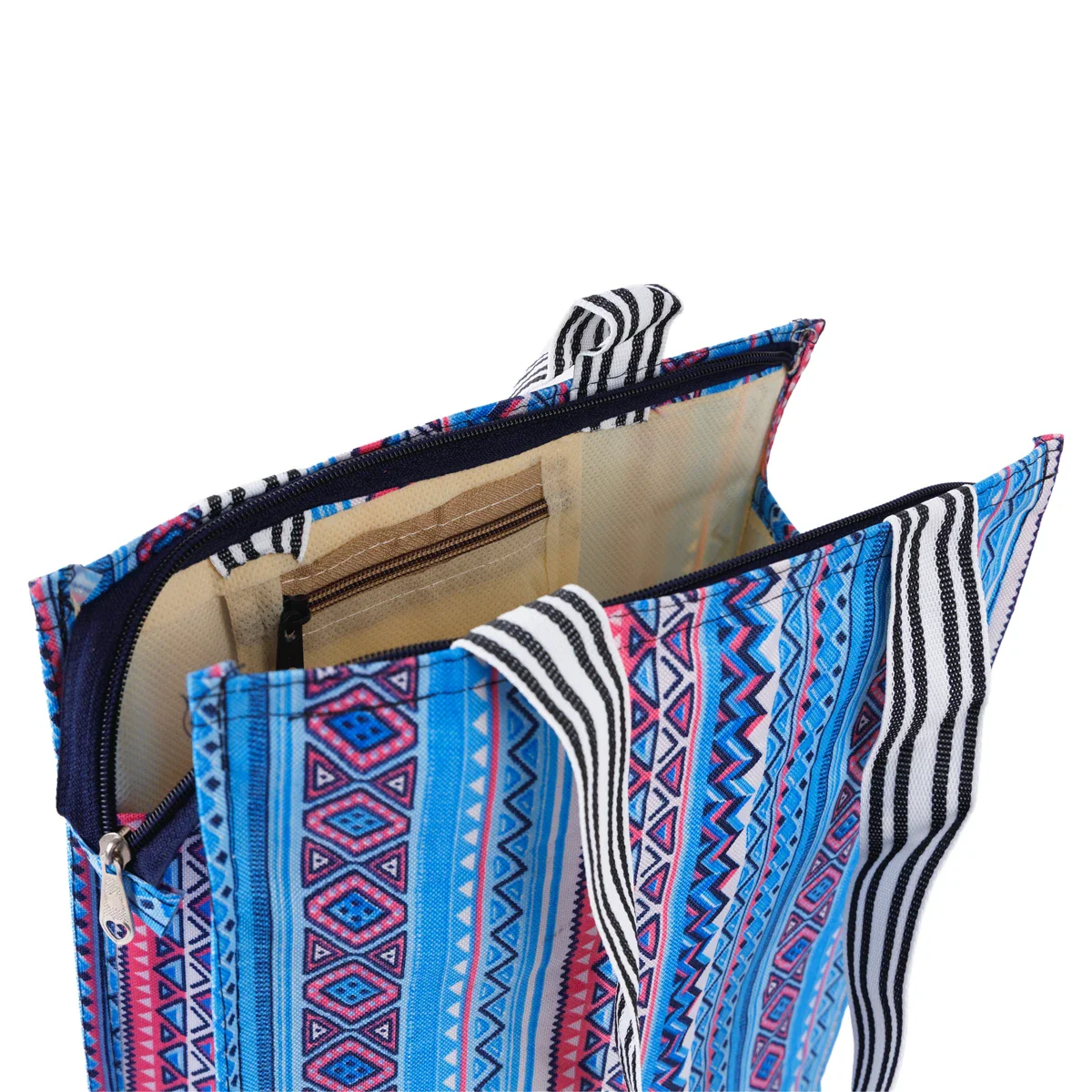 Shopping Bag With Zip - 11 X 10 X 3.5 Inches | Hand Bag/ Gift Bag For Daily Shopping And Return Gifts - Image 12