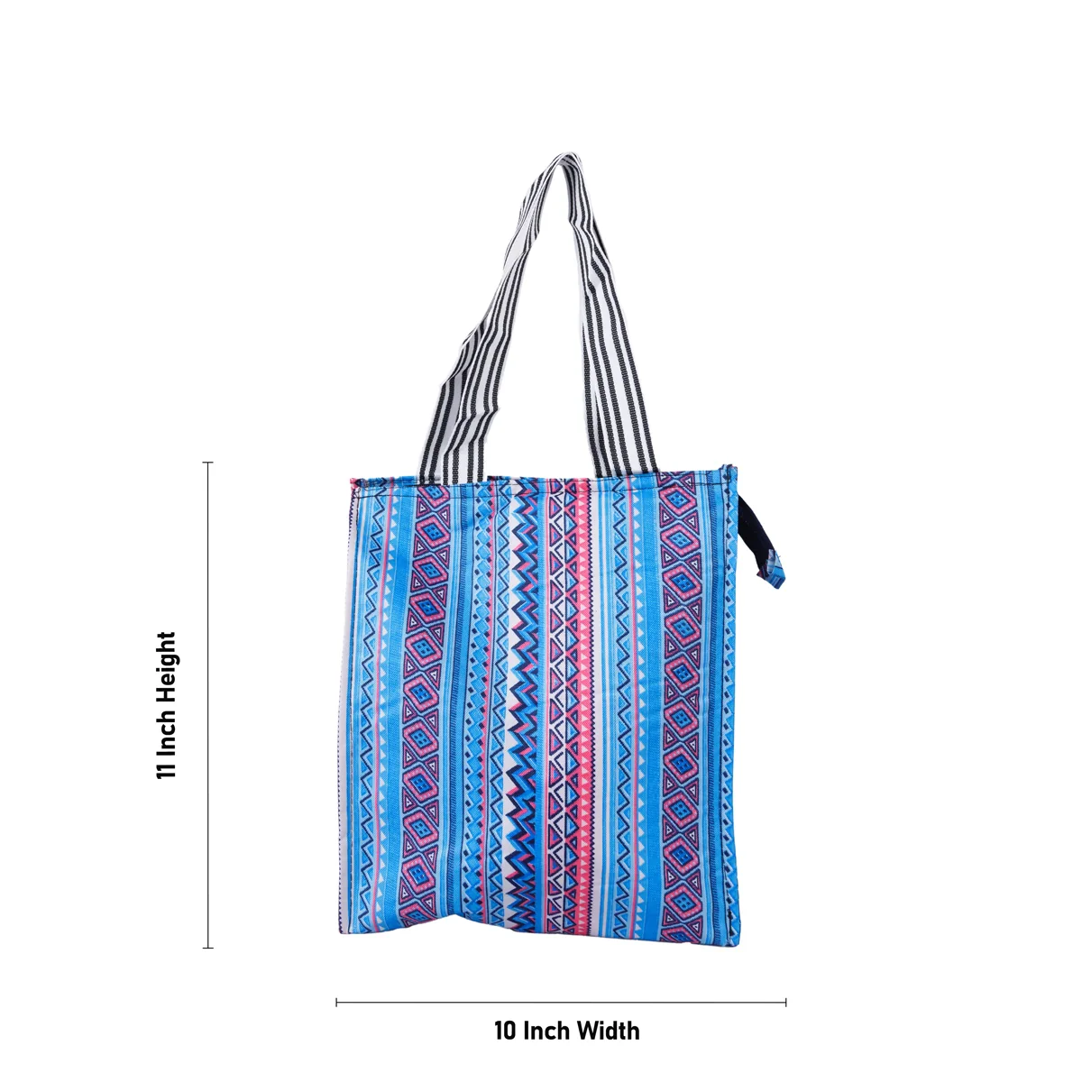 Shopping Bag With Zip - 11 X 10 X 3.5 Inches | Hand Bag/ Gift Bag For Daily Shopping And Return Gifts - Image 4