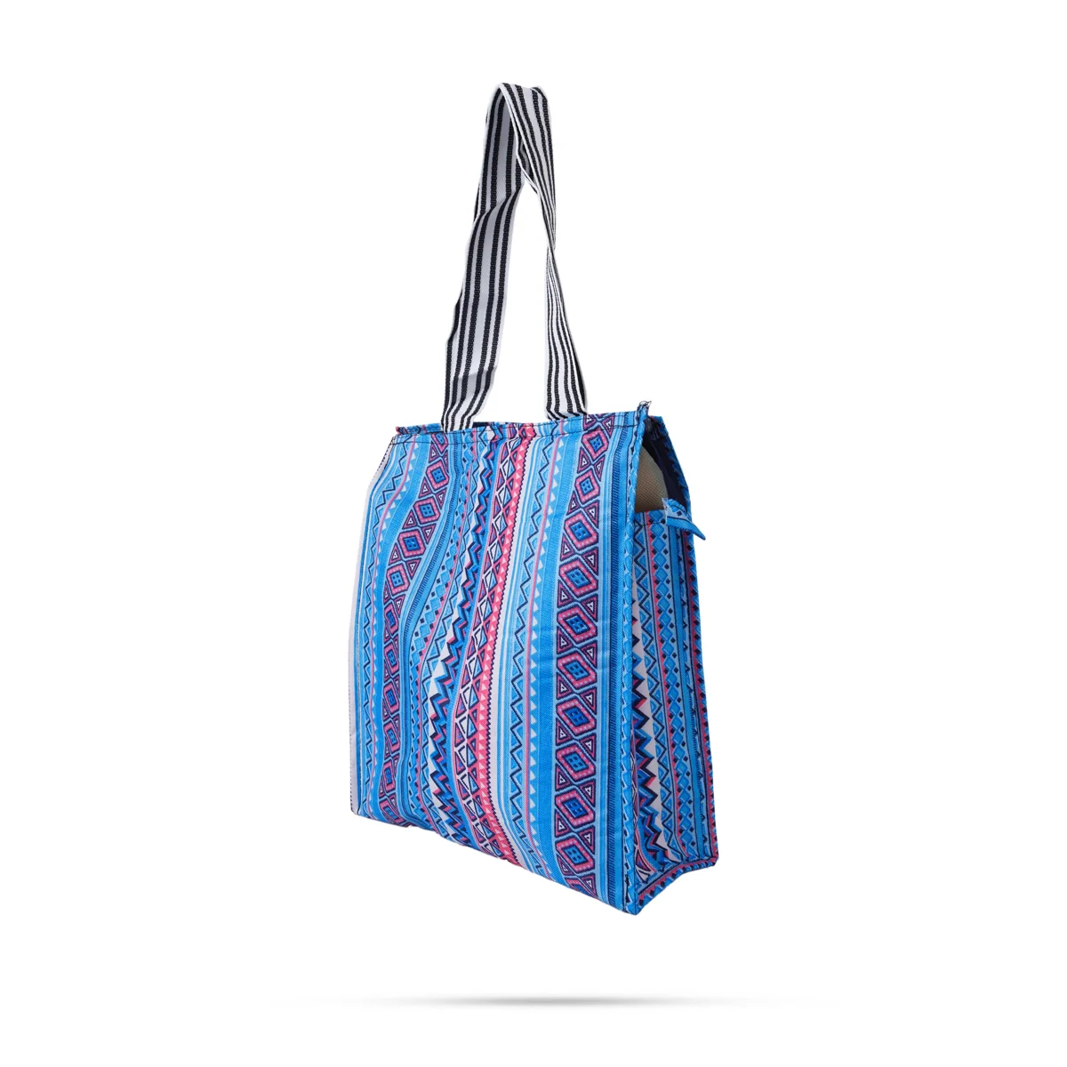 Shopping Bag With Zip - 11 X 10 X 3.5 Inches | Hand Bag/ Gift Bag For Daily Shopping And Return Gifts - Image 8