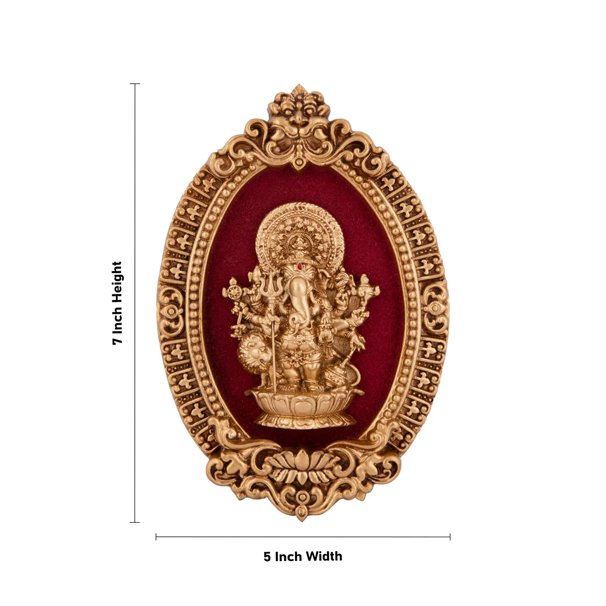 Shubha Drishti Ganapathi - 7 x 5 Inches | Shubh Drishti Ganapathy Wall Hanging for Home Decor - Image 4