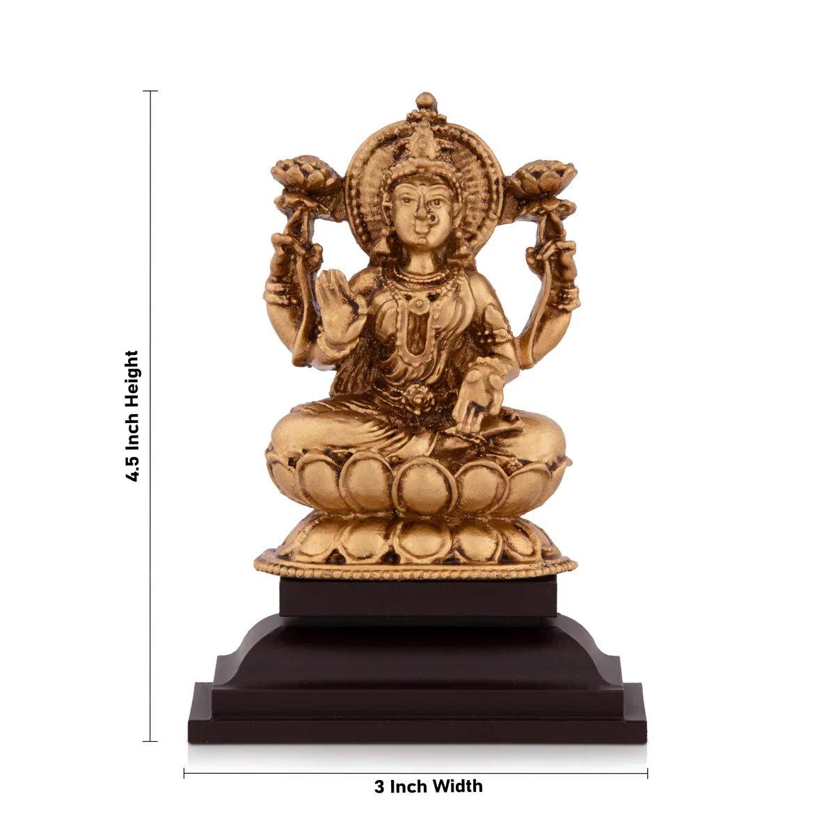 Shubha Drishti Lakshmi Statue - 4.5 x 3 Inches | Shubh Drishti Lakshmi Idol for Home Decor - Image 5