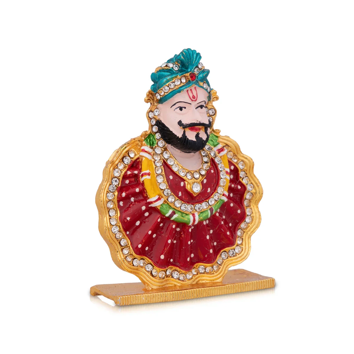 Shyam Baba Murti - 3 x 2 Inches | Shyam Baba Statue/ Shyam Baba Idol for Pooja - Image 2