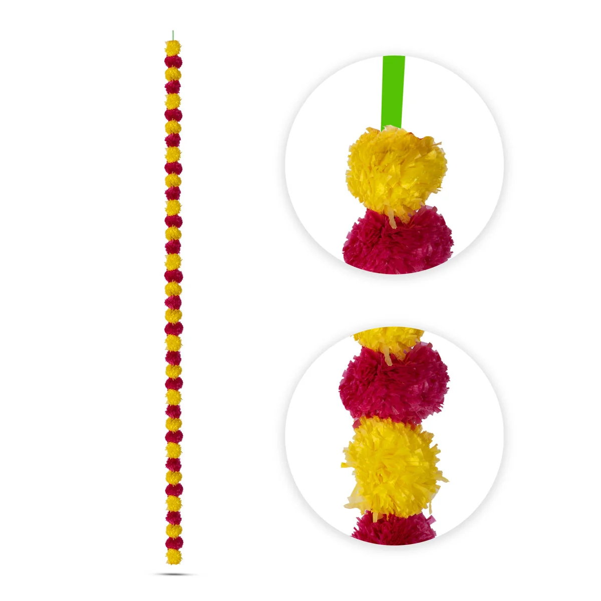 Side Toran Set - 5 Mtrs | 4 Pcs/ Artificial Toran/ Side Thoran for Door Decor - Image 9