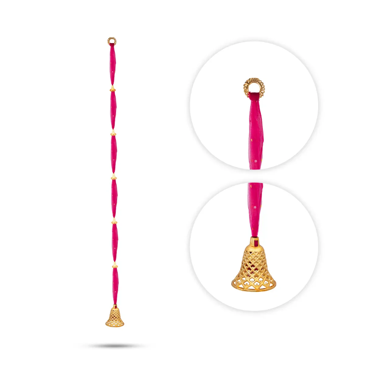 Side Toran - 69 Inches | Net Thoranam/ 10 Pcs Set/ Door Hanging Toran for Home Entrance Decor - Image 12