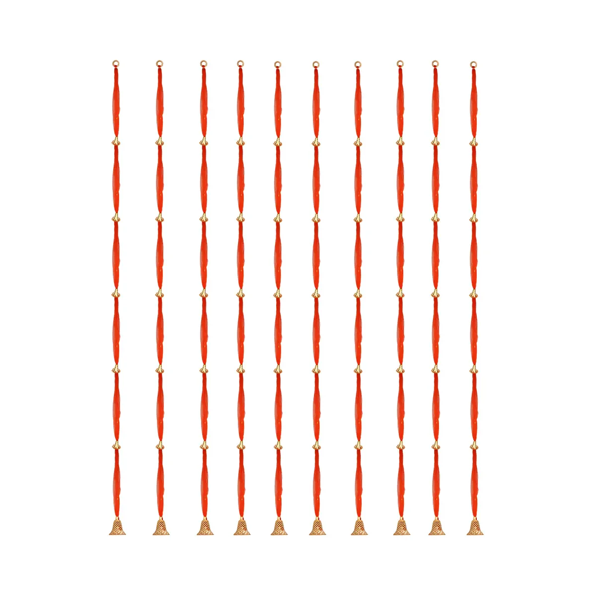 Side Toran - 69 Inches | Net Thoranam/ 10 Pcs Set/ Door Hanging Toran for Home Entrance Decor - Image 3