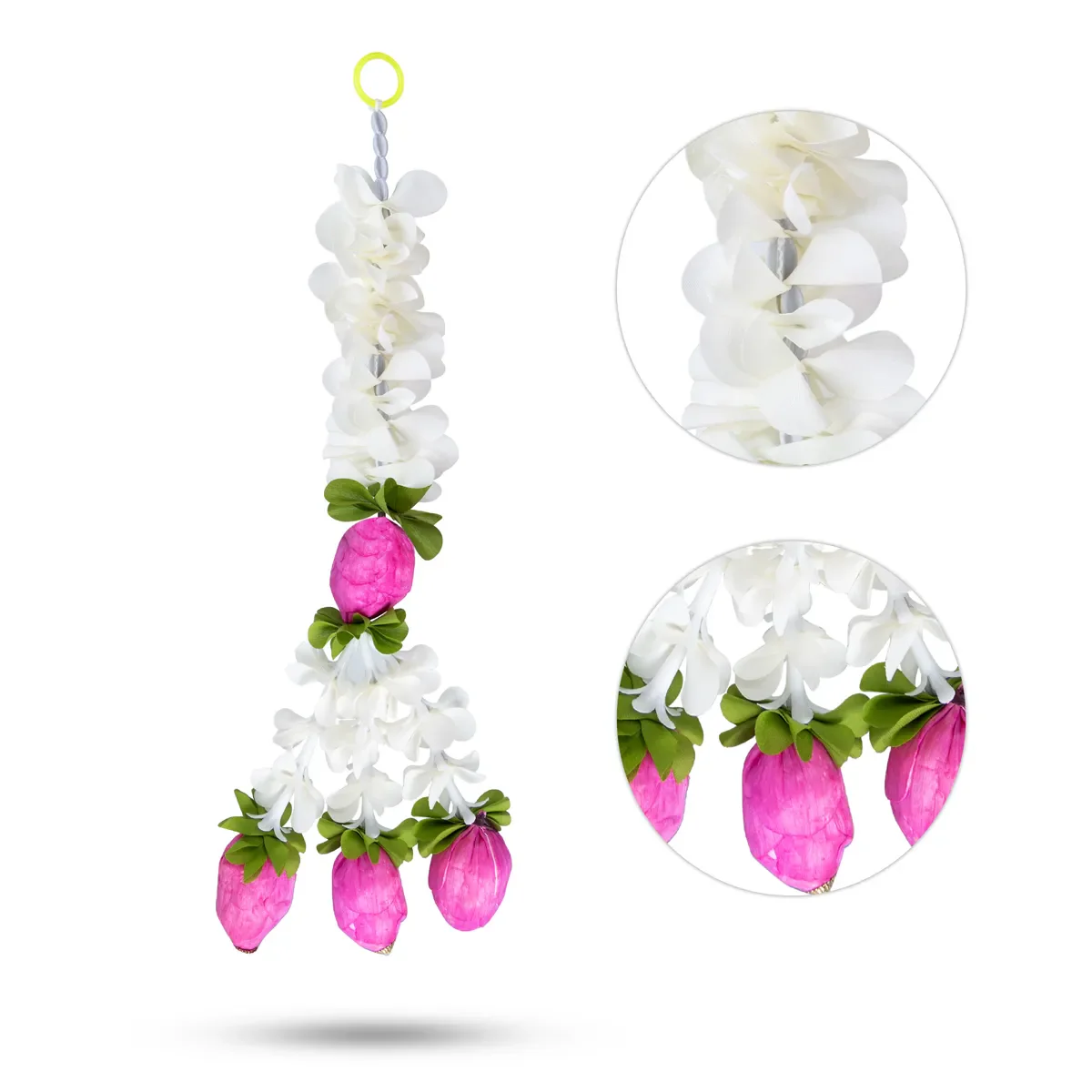 Side Toran Pair - 20 Inches | Artificial Flower Hanging/ Thoranam For Home Entrance & Festive Decor - Image 2