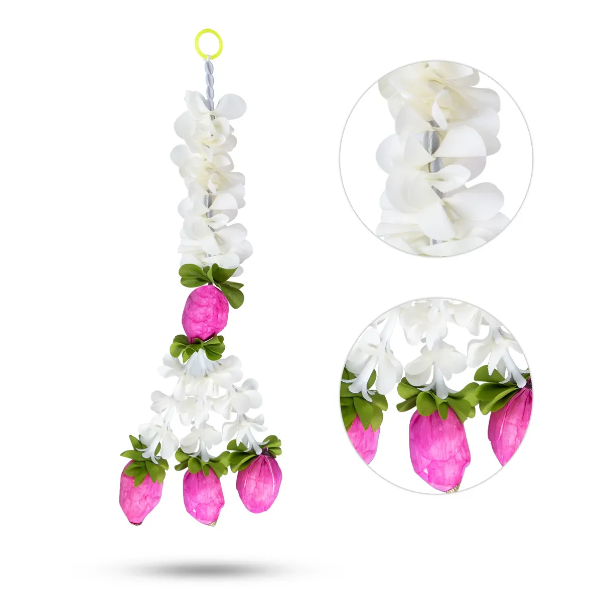 Side Toran Pair - 20 Inches | Artificial Flower Hanging/ Thoranam For Home Entrance & Festive Decor - Image 3