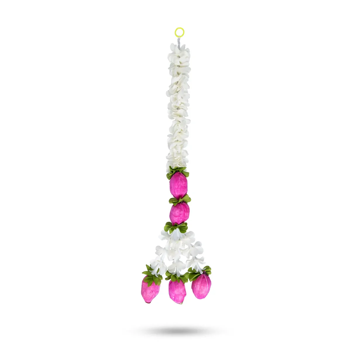 Side Toran Pair - 20 Inches | Flower Design Thoranam/ Decorative Door Hanging Bandhanwar For Pooja Decor - Image 4